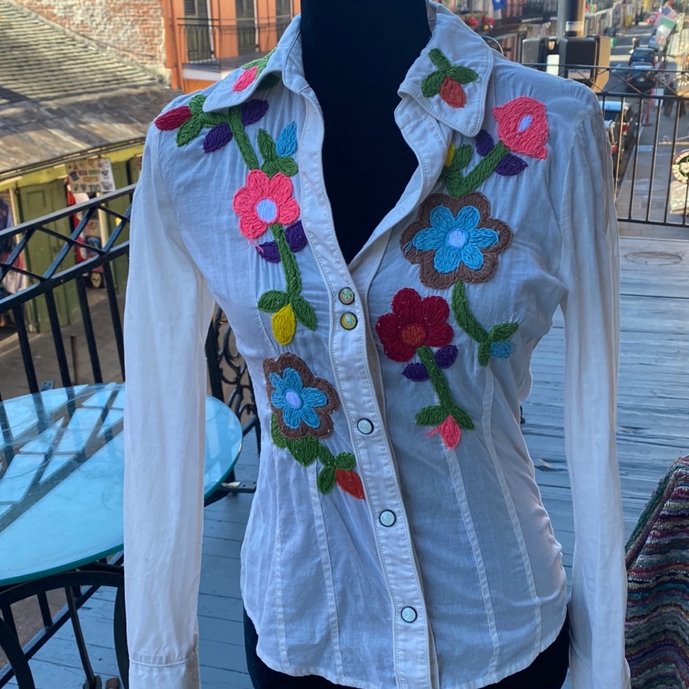 Festive embroidered shirt